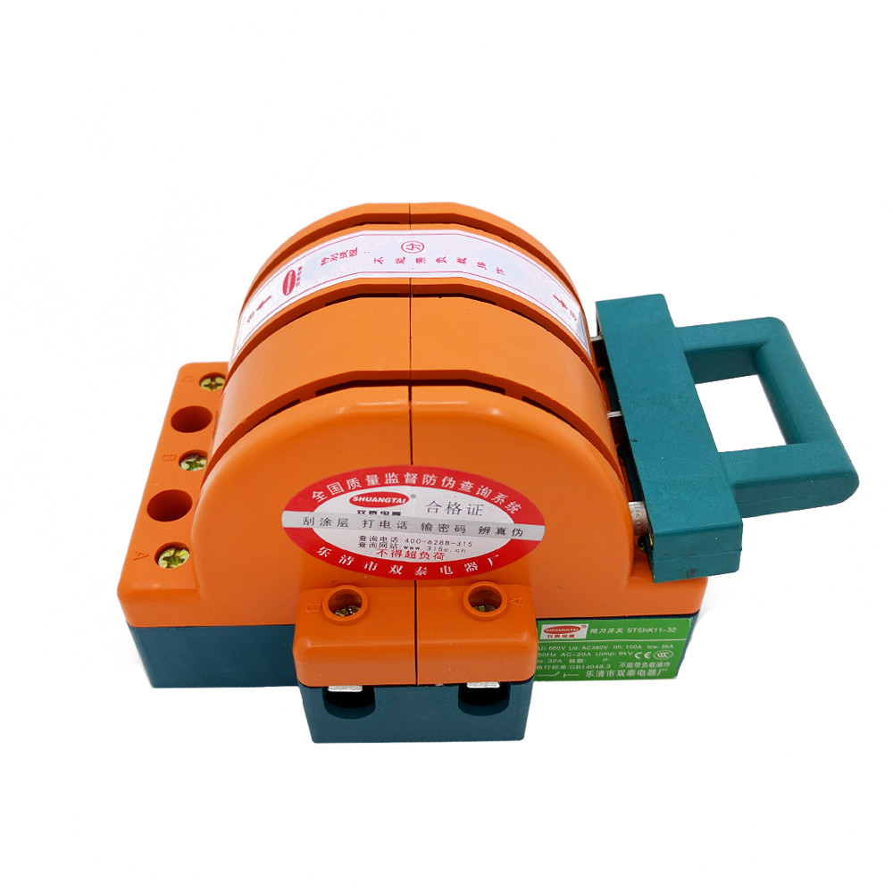 Heavy Duty 32A Three Pole Double Throw Knife Disconnect Switch eBay