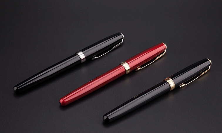 Free shipping  Parker pens Chelsea series black Liya 18K gold pen ink pen calligraphy office