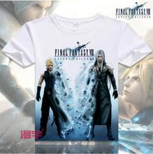Japanese Anime Tops Final Fantasy Cosplay T shirt Men 2016 Fashion Men T-Shirts Short Sleeve Casual Cosplay T Shirts