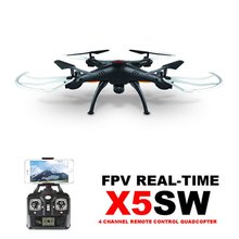 Syma X5SW White and black 6-Axis Gyro 2.4G 4CH Real-time Images Return RC FPV Quadcopter drone WIFI with HD Camera
