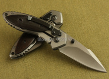 440 55HRC blade wood handle OEM Buck X11 small mini utility folding survival knives camping pocket