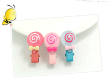 Kawaii Animal Rabbit Hairpin Candy Color Children Girls Surprise 6Pcs Hair Clips Headband Baby Barrette Resin