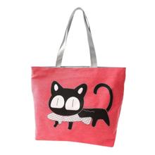 2016 Famous Brand Women Handbag Fashion Female Cat Ladies Large Clutch Bag Woman Canvas Casual Handbags Shoulder Tote Bag Bolsos