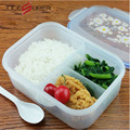 Fashion High Capacity Dinnerware Sets PP Bento Lunch Box Food Container Handle Singel Layer Lunch Box