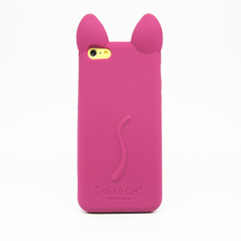 2015 Direct Selling 3d Koko Cute Ear For Cat Soft Silicone Case For Apple For Iphone