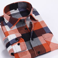 Free Shipping New 2014 Men Casual Plaid Shirt Long Sleeve Cotton Slim Fit Flannel Man Clothes Autumn
