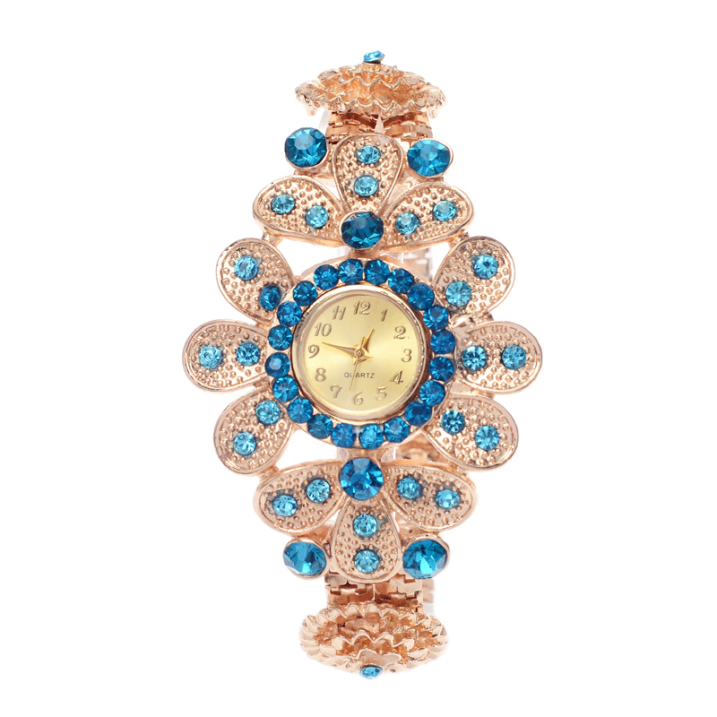 Women dress watches ladies casual quartz bracelet watch fashion luxury full crystal gold wristwatch Relogio Feminino gift clock