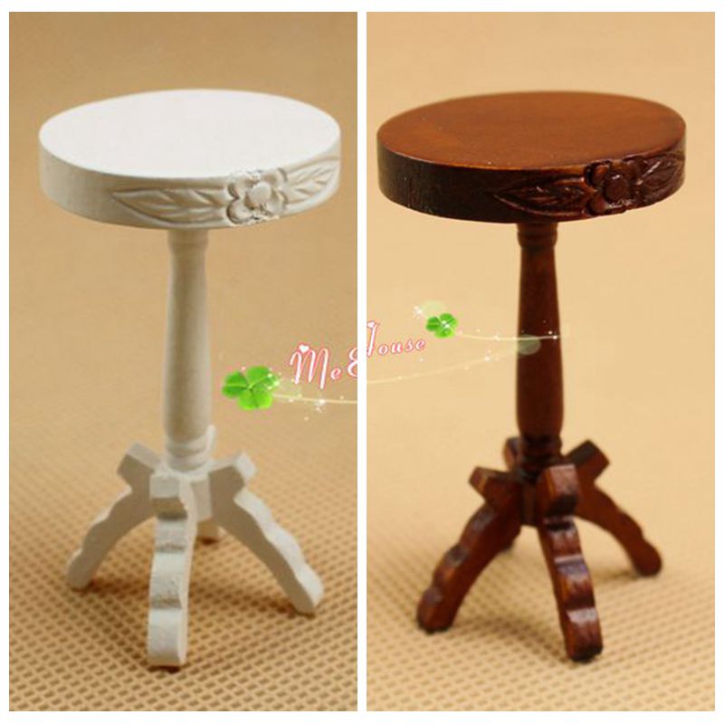1 Inch Scale Dollhouse Miniature Flower Stand Table Doll House Furniture 1:12