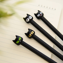 12pcs/lot Cartoon Black cat gel pen set Cute 0.5mm ink pens for writing papelaria Escolar Kawaii stationery Office school supply
