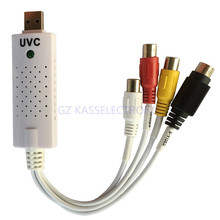 2015 new uvc capture, capture any analog video audio to digital format, rca to usb connect for MAC, Windows, Linux