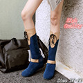 Spring Autumn Winter Women Mid Calf Boots Wedges Height Increasing Woman Knee High Boots Ladies Shoes