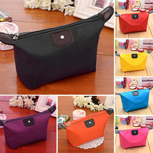 Candy Color Ladies MakeUp Pouch Cosmetic Make Up Bag Clutch Toiletries Travel Kit Jewelry Organizer Casual Purse 9 Colors