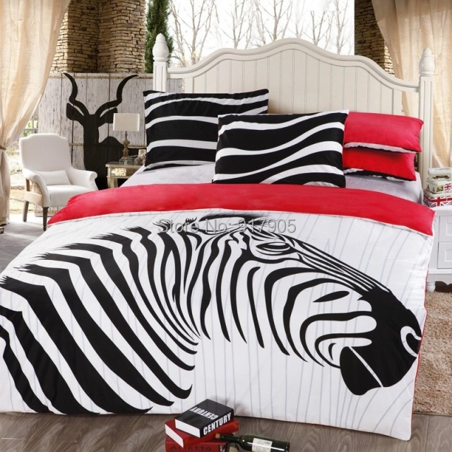 2014 new modern zebra print bedding fashion black and 2014 new modern zebra print bedding fashion black and