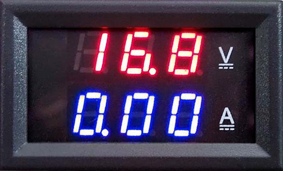 Digital Voltmeter Ammeter Dc 0-100V 10A Dual Led Red Blue Monitor Panel