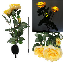 Solar Powered Rose Flower LED Light for Garden Lawn Decoration View – Red/Yellow/White/Pink