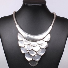 Vintage Jewelry Silver Plated Romantic Heart Choker Necklace For Women Dress Wholesale Price XAJ1