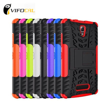 Lenovo A2010 Cover TPU PC Dual Armor case with Stand Holder Hard Silicone Armor Cover Shock