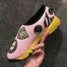 2015 New Fashion Sneakers For Women Embroidered Graffiti Chaussure Femme Platform Mesh Breathable Fashion Sneakers Shoes
