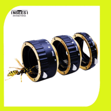 Gold Auto Focus AF Mount Macro Extension Tube Ring for EF-S T5i T4i T3i T2i T1i 100D 60D 70D 550D 600D 6D 7D Lens Adapter