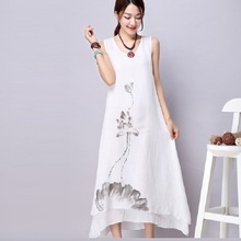 2016 summer font b maternity b font dresses cotton and linen long dresses pregnant dresses 16094