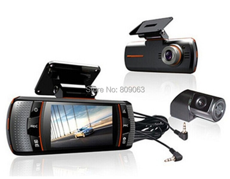A1 Allwinner Dual Camera GPS Car DVR Car Black Box FullHD 1080P Dash Cam with GPS
