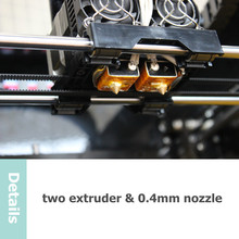 MiniII 3D Printer no heatbed, touchscreen with dual-extruder