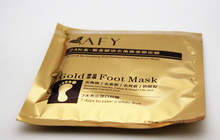 2pcs pack 24K Gold Milk bamboo vinegar remove dead skin foot skin smooth exfoliating feet mask