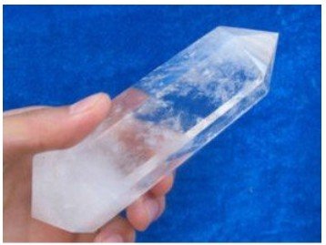 CLEAR QUARTZ CRYSTAL WAND POINT RAINBOW free shoping
