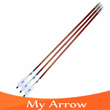 80cm Professional Practice Long Bow Wooden Arrows Wood Arrow Archery 3pcs Turkey Feather Handmade Wooden Arrow