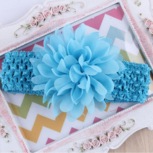 Newborn Baby Toddler Hair Bands Baby HeadbandOf Lace Chiffon Flower Headband Hair band kids Children Fabric Accessories w–069