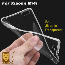 Xiaomi Mi4i Case Cover 0.6mm Ultrathin Transparent TPU Soft Cover Protective Case For Xiaomi Mi4i
