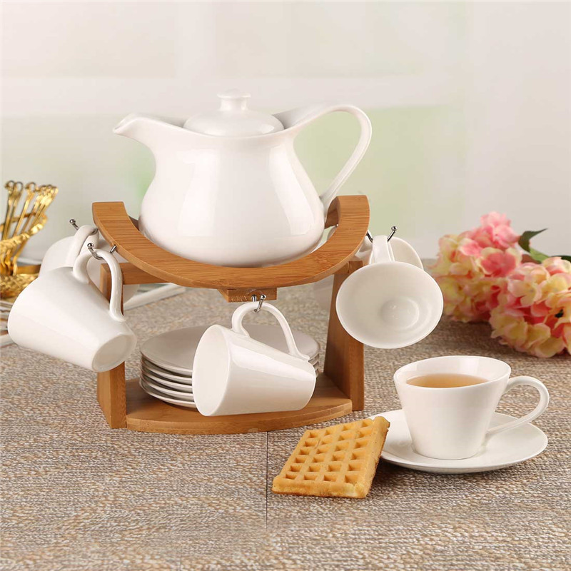 A Qiou style fashion creative gifts Coffee sheath temperature coffee pots Tea Set