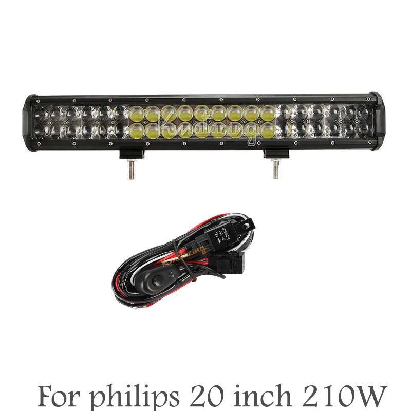 20 inch 210W led Light Bar ATV Car  LED Work Offroad Light Bar 4x4 Wagon AWD SUV Trucks Beam Combo 2015 For Philips New Product
