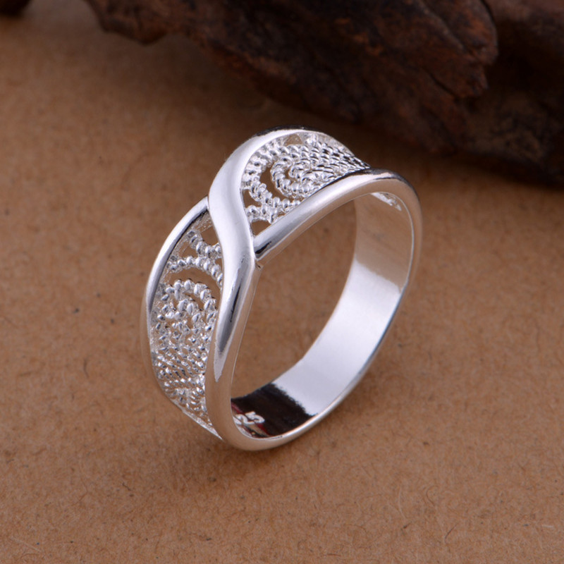 ladies silver ring design