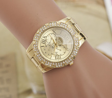 New arrival Women quartz wristwatches ,Steel Rhinestone casual Watch , Swiss Alloy men luxury famous brand watches Free Ship