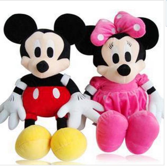 mickey and minnie soft toy