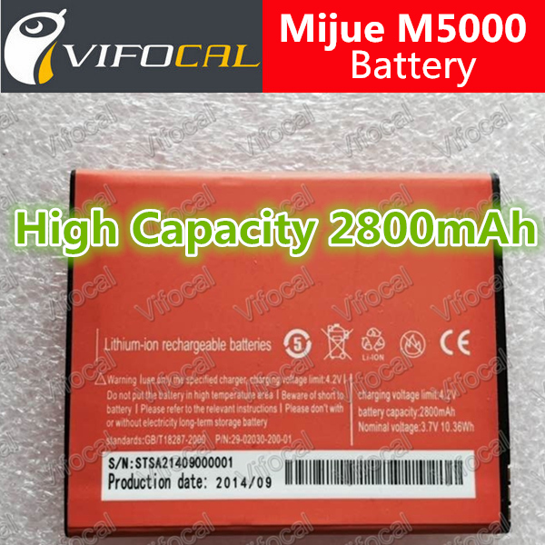 100%       mijue M5000   2800   Bateria Batterij  