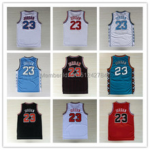 Stitched Chicago 23 Michael Jordan Jersey red black white Split all star throwback Blue bullets team usa Basketball jersey