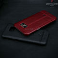Pierre Cardin Genuine Leather 2016 Luxury Protective Case Back Cover For Samsung Galaxy S7 S7 edge