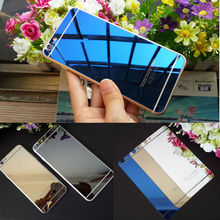 2pic/lot Front+Back Tempered Glass For iPhone 4s 5 5s 6 6plus Full Cover Screen Protector Mirror Effect Color protective film