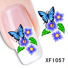 Sheet butterfly Flower Nail Art Sticker Water Decals Tip Manicure Beauty Decoration Tools nail supplies