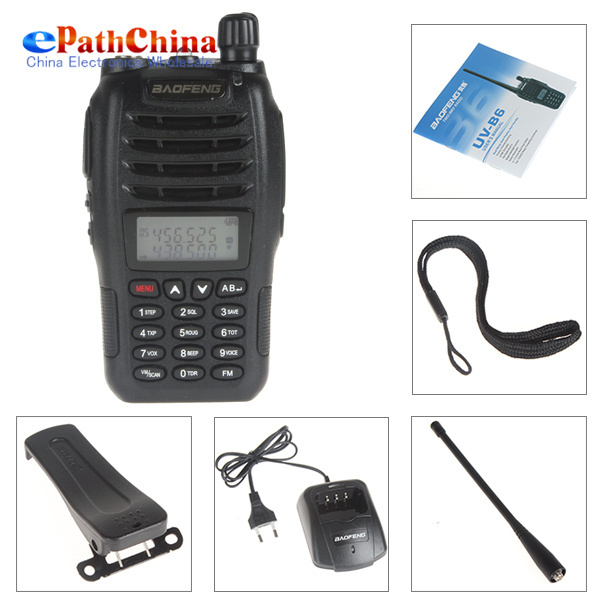 New BaoFeng UV B6 Walkie Talkie Portable Intercom Phone VHF 136 174 UHF 400 470MHz Dual