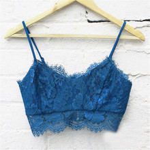 Sexy Women tank Lace Floral Unpadded Bralette Bralet Bra Bustier Crop Top Cami Tank