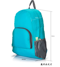 Simple Design Floding Women Men Unisex Travel Outdoor Backpack Leisure Bags Schoolbag Rucksack Foldable Bags