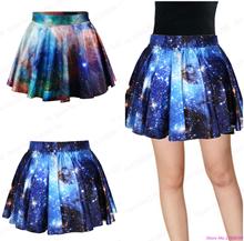 New Running Gym Skirts Pettiskirt Red Starry Pleated Mini Skirt Dance Style Blue Galaxy Tennis Mini Skirt 3D Print Miniskirt