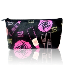 Fashion Women Travel Insert Roses Handbag Purse Large Lady Makeup Cosmetic Bag Travelling Bag Organisateur De Sac A Main