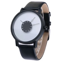 PAIDU Casual Brand Watch Men Women Simple Fashion Quartz Watch Classical Black and White Leather Band