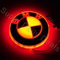 Auto BMW LED Cold Light 4d Emblem Badge Sticker Lamp 12V for BMW Many Series Red