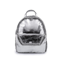 Fashion Trendy Silver Bag Famous Brand 2016 New Designer Solid Color Bag Women Preppy Style Kntting