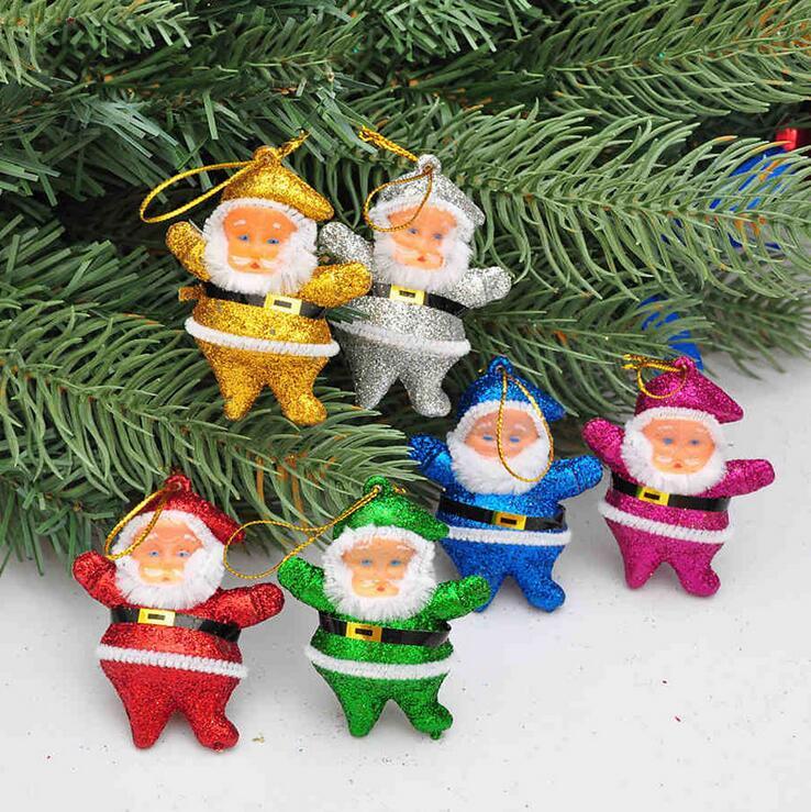  2 inch father christmas small Santa Claus christmas decoration for christmas three and window CF001